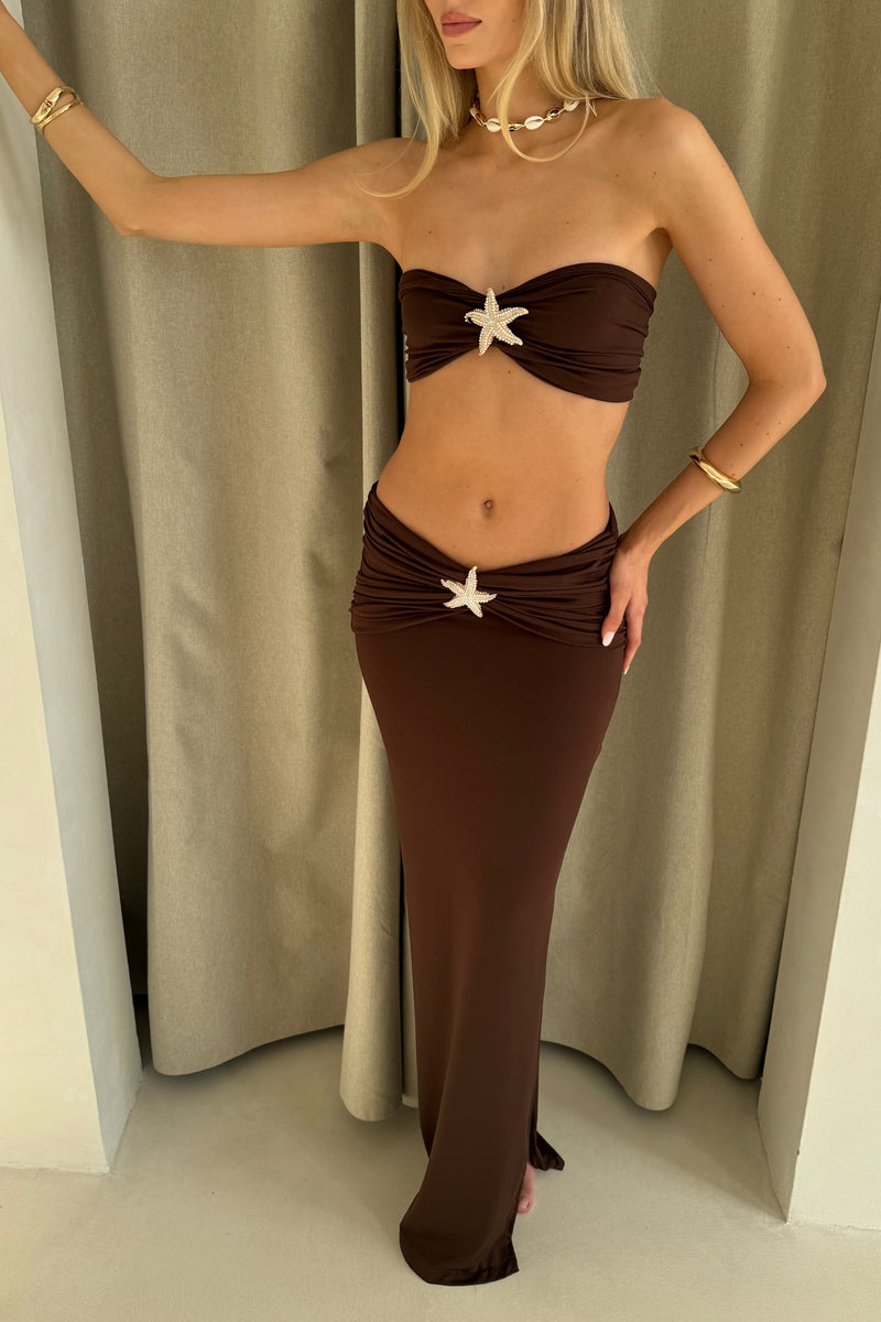 Athena Set in Chocolate Jersey