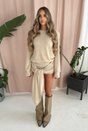 BEAU Knitted Dress in Taupe