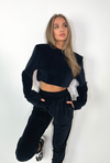 ALEXA Classic Jogger Set in Black Velour