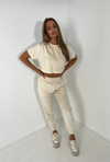 AVA Classic Jogger Set in Natural Velour