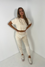 AVA Classic Jogger Set in Natural Velour