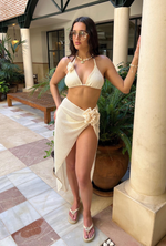 FLORENCE Bikini & FLORA Maxi Skirt Set in Knit Crochet