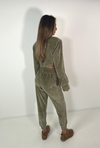 ALEXA Classic Jogger Set in Khaki Velour